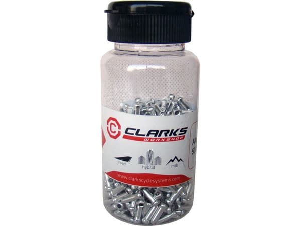 Clarks bremsekabelskifter CX88DP 1 mm - 1,6 mm aluminium sølvboks 500 stk (CLA-CX88DP500)