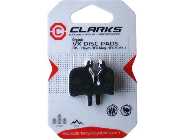 Clarks HAYES bremsebelegg (HFX-Mag, MX-1, Mag HFX-9) Økologisk