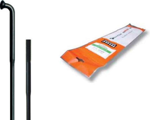 CNSPOKE Spokes DB474 2.0-1.5-2.0 stainless steel 256mm black 36pcs