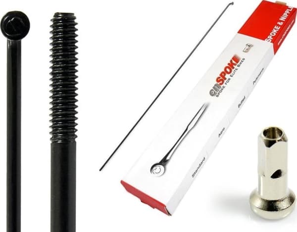 Cn Spoke CNSPOKE STD14 2.0-2.0-2.0 ruostumattomasta teräksestä valmistetut 222 mm:n puikot + nipat 144 kpl - CN-STD222C - CN-STD222C