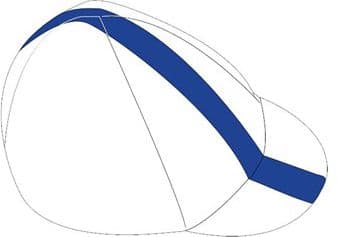 LAZER Cap hvit-blå størrelse L (LZR-AKC-CAP-WHIT-BLU-L)