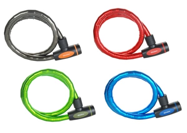 MASTER LOCK 8228EURDPRO, Kabellås, Blå, Grønn, Grå, Rød, Stål, Stål, Vinyl, Stål