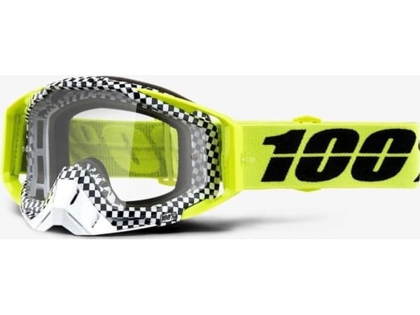 100% Goggles 100% RACECRAFT ANDRE (Anti-Fog Transparent Glass + 10 Skidding)