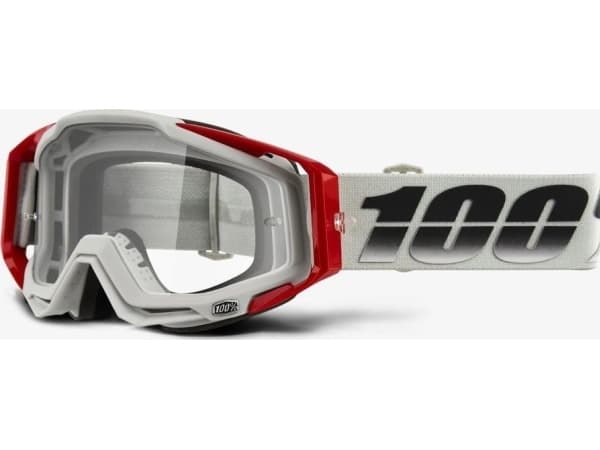 100 % beskyttelsesbriller 100 % RACECRAFT SUEZ (klar anti-tåke linse + 10 sklier) (NY)