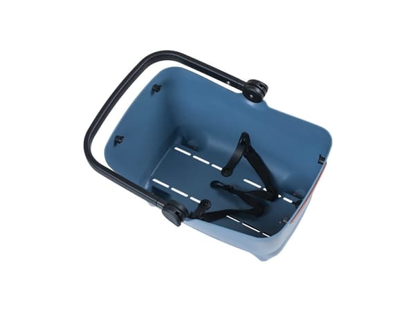 Basil Buddy MIK, Bak, Cykelkorg, Plast, Svart, Blå, 450 mm, 220 mm