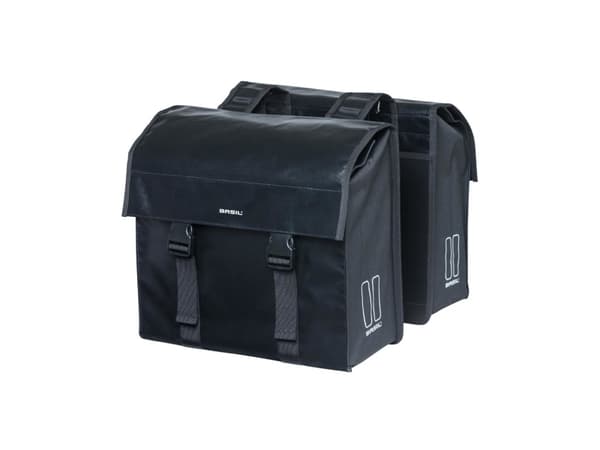 Basil Urban Load, Taka, Polkupyörälaukku, Polyesteri, Suojakangas, Musta, 48 L, 10 kg