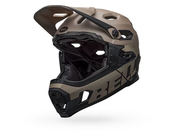 Bell Helmets Super DH MIPS, Heldekkende hjelm, Innformet, Hjelmvisir, Matt