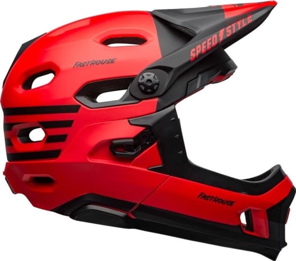 BELL Full face helmet BELL SUPER DH MIPS SPHERICAL fasthouse matte gloss red black size M (55-59 cm) (NEW)