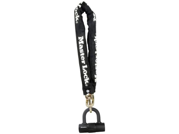 MASTER LOCK 8234EURDPRO, Kedjelås, Svart, Stål, Stål, Nylon, Vinyl, Stål