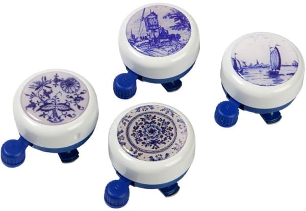 WIDEK bicycle bell WHITE COLLECTION DELFT BLUE mix colors box of 12 (WDK-002712)