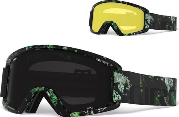 GIRO GIRO SEMI MOSS winter goggles (ULTRA BLACK 9% S3 color glass + YELLOW 84% S0 color glass) (NEW)