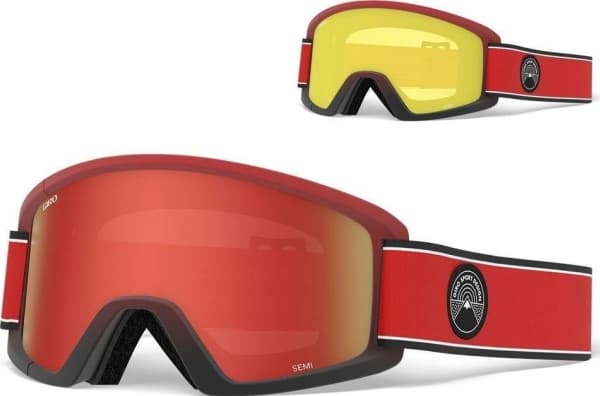 GIRO Winter goggles GIRO SEMI RED ELEMENT (AMBER SCARLET colored mirror glass 40% S2 + YELLOW colored glass 84% S0) (NEW)