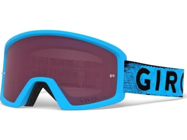 Giro Goggles GIRO BLOK MTB blå hypnotisk (Blue Mirror Lens VIVID-Carl Zeiss TRAIL + Transparent Lens 99% S0)
