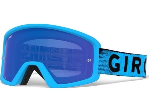 Giro Goggles GIRO BLOK MTB blå hypnotisk (Blue Mirror Lens COBALT BLUE S3 0,8-18% + Transparent Lens S0 99%)