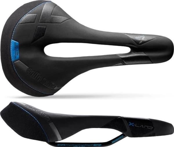 Selle Italia sal SELLE ITALIA X-LAND E-BIKE TM SUPERFLOW L (id match - L3) Mangan Tube 7, fiber-tek - Mokka, 275g svart-blå (NY)