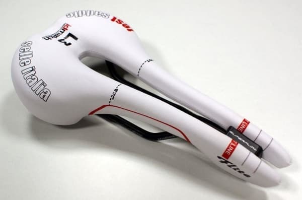 Selle ITALIA FLITE SUPERFLOW MANGANESE satula (id match - L3) mangaaniputki 7, valkoinen, testi SIT-0000000000153 (UUSI)