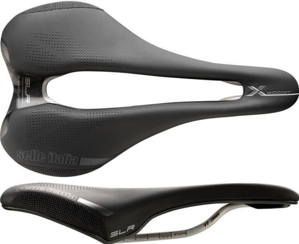 Selle Italia Siodło SELLE ITALIA SLR BOOST X-CROSS SUPERFLOW S (id match - S3) ti 316 tube 7, fibra-tek, sort (NEW)