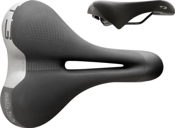 Selle Italia Siodło SELLE ITALIA TOURING T 3 FLOW S (ID match - S2) Fec Alloy 7x9, soft-tek, sort (NY)