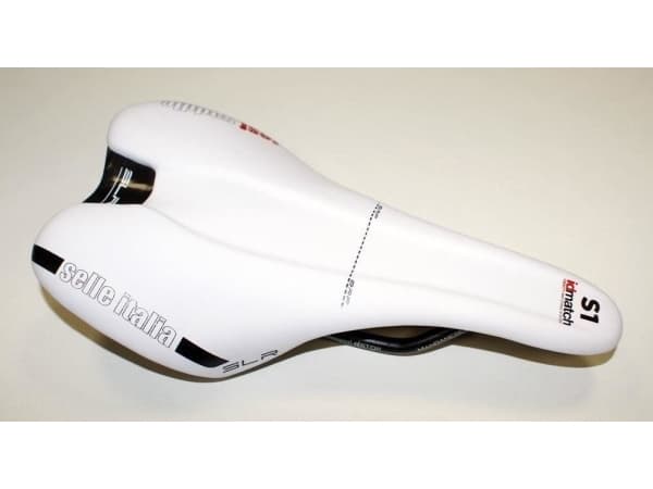 Selle ITALIA SLR BOOST TM S sadel (id match - S1) manganrör 7, vitt, test (NEW)