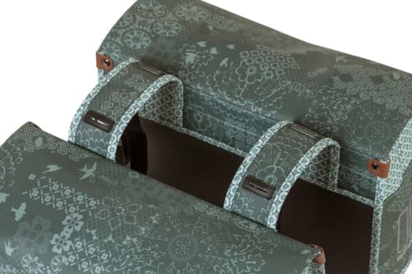Basil Bohème, Bakre, Sykkelveske, Polyester, Grønn, 35 l, 10 kg