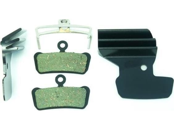 Clarks CLARK'S AVID SRAM-bromsbelägg (XO Trail, SRAM Guide, RSC, Guide RS, Guide R, Elixir 7.9) med organisk kylfläns