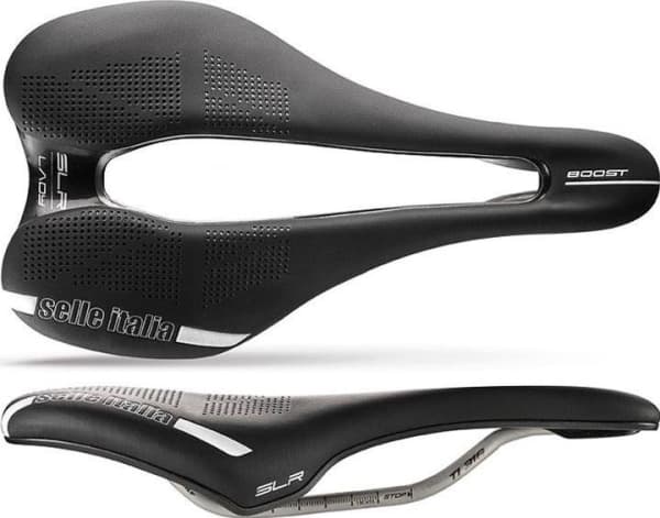 Selle Italia Siodło SELLE ITALIA SLR BOOST LADY SUPERFLOW L (id match - L3) ti 316 putki 7, fibra-tek, sort (UUSI)
