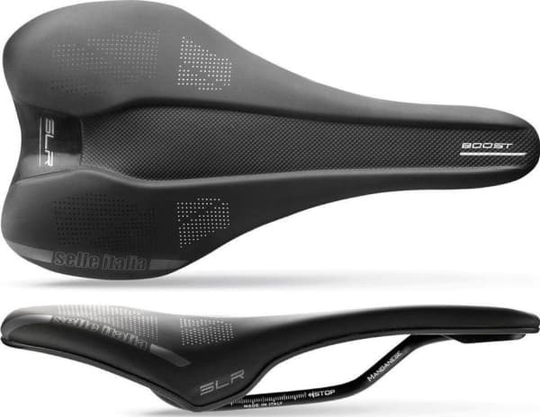 SELLE ITALIA Saddle SELLE ITALIA SLR BOOST TM S (id match - S1) manganese tube 7, duro-tek, soft touch, black (NEW)