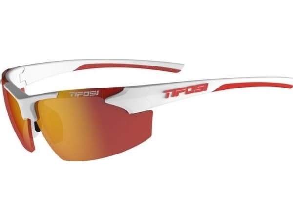 TIFOSI TRACK vit/röda glasögon (1 glas Smoke Red 15.4% ljustransmission) (NEW)
