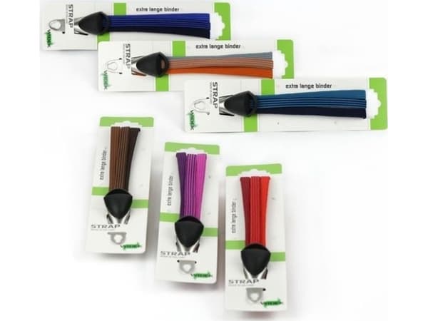 Widek Trunk stropp WIDEK TRIO STRAPS E-BIKE VISION gummi, blanding av farger, eske med 12 (NY)
