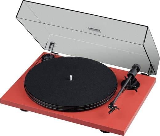 Pro-Ject Primary E, Beltedrevet platespiller, Manuell, Rød, Silikon, 33,45 RPM, -65 dB
