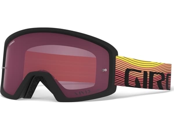 Giro Goggles GIRO BLOK MTB oransje hetebølge (VIVID-Carl Zeiss TRAIL rødt speilglass + klart glass 99 % S0)