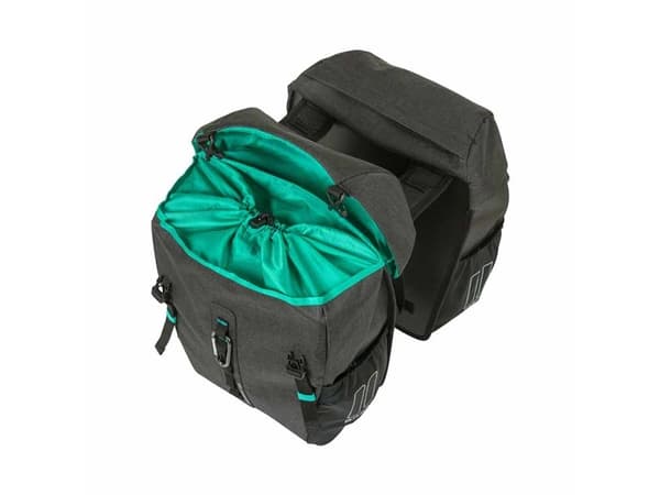 Basil Discovery 365D, Bakre, Sykkelveske, Polyester, Sort, 18 l, 10 kg