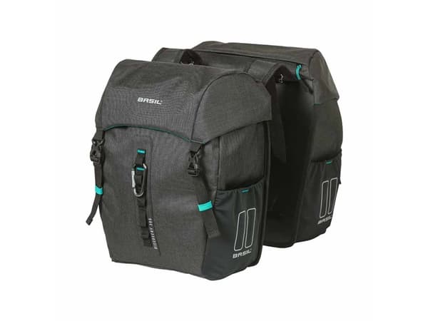 Basil Discovery 365D, Bakre, Sykkelveske, Polyester, Sort, 18 l, 10 kg