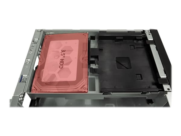Inter-Tech S-331 - Ultra-compact desktop case - mini ITX - ingen strömförsörjning (TFX12V) - USB/ljud
