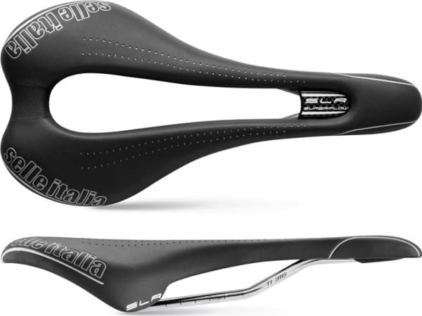 SELLE ITALIA Saddle SLR SUPERFLOW S (id match - S3) Ti 316 Tube 7 fibrous 185g black (SIT-041A130JQA001)