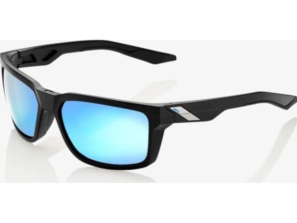 100% 100% DAZE Matte Black Glasses - HiPER Blue Multilayer Mirror Lens (Blue Multilayer Mirror Lenses, 15% light transmittance) (NEW) universal