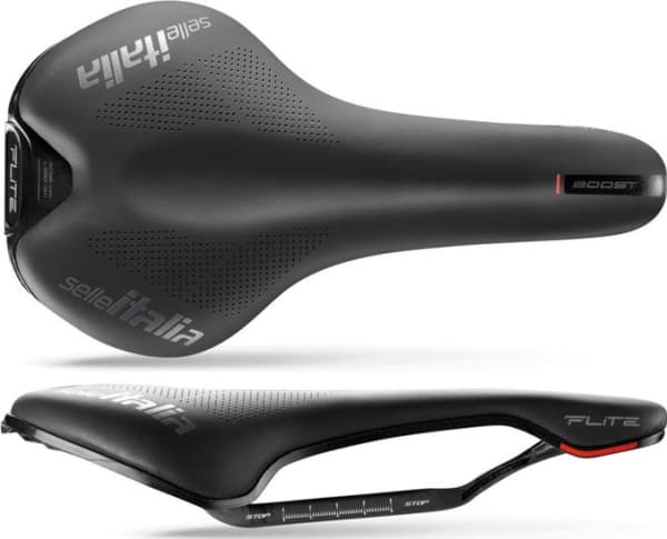SELLE ITALIA Saddle SELLE ITALIA FLITE BOOST KIT CARBONIO L (id match - L1) carbon/keramic 7x9, fibra-tek, black (NEW)