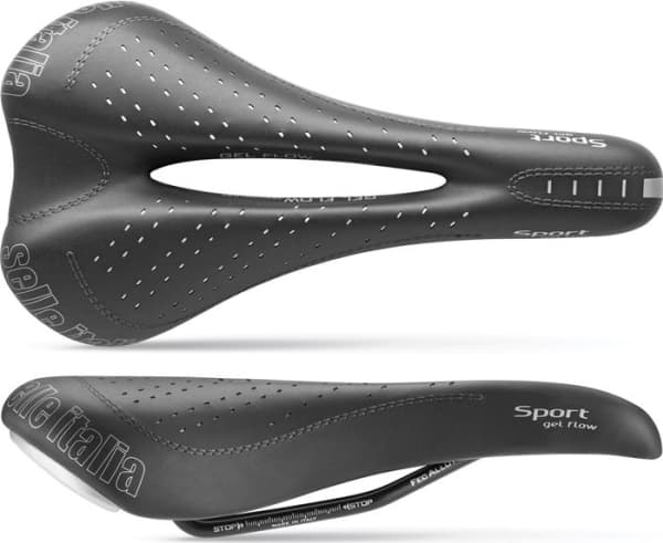 SELLE ITALIA Saddle SPORT GEL FLOW S (id match - S2) Fec Alloy 7 Duro-tek Black (SIT-052H501AEC001)
