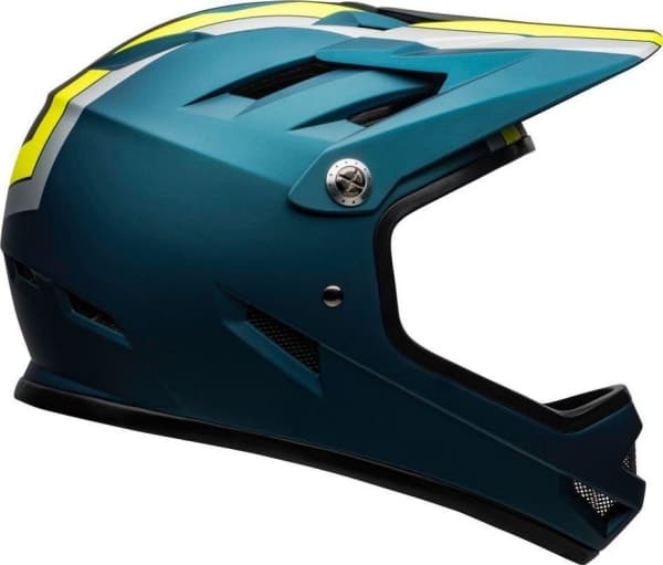 BELL Full face helmet BELL SANCTION agility matte blue hi-viz size S (52-54 cm) (NEW)