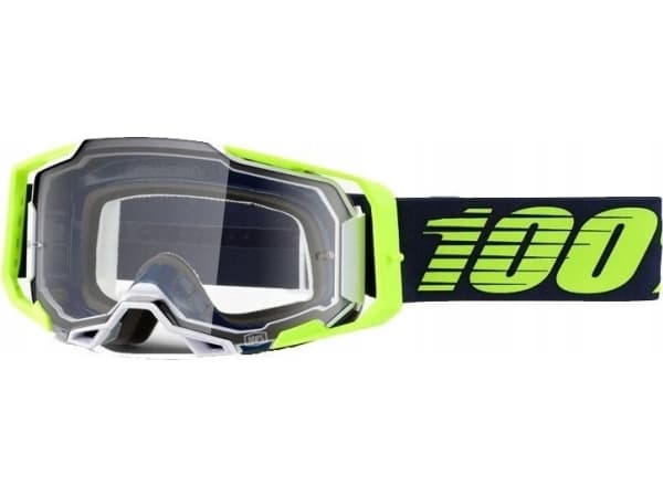 100 % Goggles 100 % ARMEGA Googgle DEKER-objektiv (Anti-fog transparent glass, LT 88%-92%) (NY)