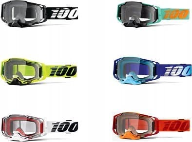 100 % Goggles 100 % ARMEGA Googgle DEKER-objektiv (Anti-fog transparent glass, LT 88%-92%) (NY)