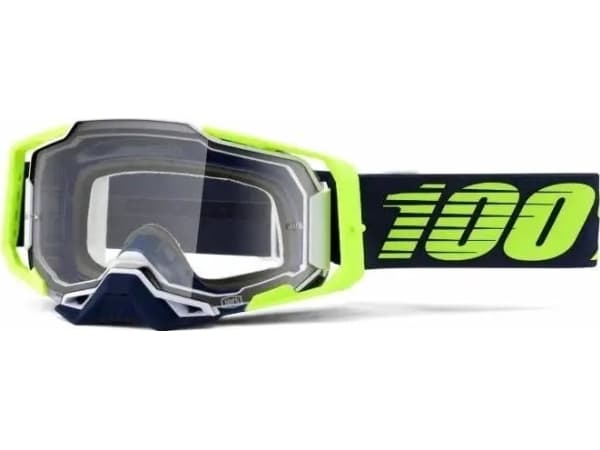 100 % Goggles 100 % ARMEGA Googgle DEKER-objektiv (Anti-fog transparent glass, LT 88%-92%) (NY)