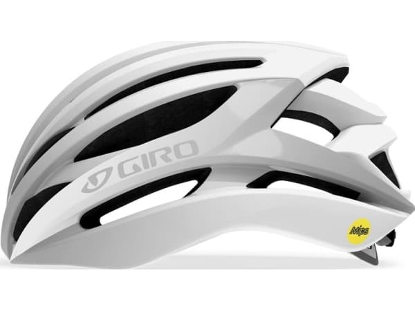 GIRO Syntax Integrated Mips Road Bike Helmet Matte White Silver S (51-55 cm) (GR-7099)