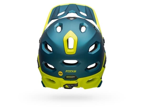 Bell Helmets Super DH MIPS, Integral, Mountainbikehjälm, S, Gjuten, Expanderad polystyren, Polykarbonat, Blå, Lime