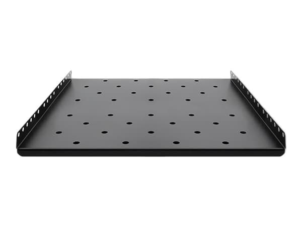 Qoltec - Stativmonteringshylde - sort - 19"