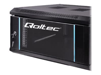 Qoltec - Rack skåp - svart - 4U - 19"