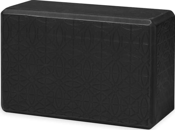 Gaiam Kostka do jogi Embossed Black 63438 Gaiam