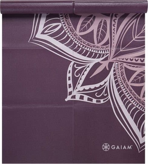 Gaiam Yoga mat, foldable, purple 2 mm