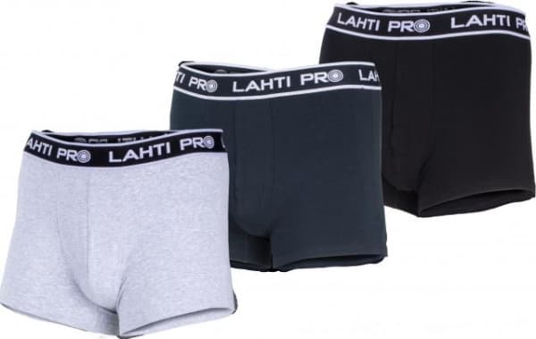 Lahti Pro Men's boxer shorts black, gray, navy blue., 3 pairs, "s", lahti