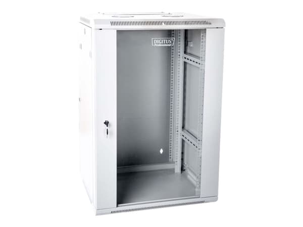 DIGITUS Professional DN-WD19 12U/600 - Skap - veggmonterbar - grå, RAL 7035 - 12U - 19"